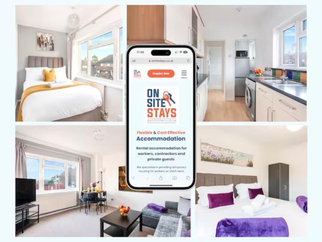 Onsitestays - Cosy 2-Bedroom Apartment With Private Entrance & Long Stay Prices Gravesend Dış mekan fotoğraf